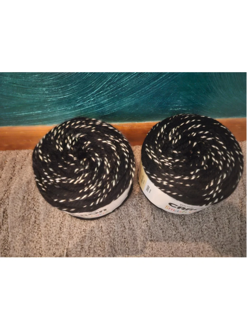 Two Caron Smash Cakes Yarn- licorice